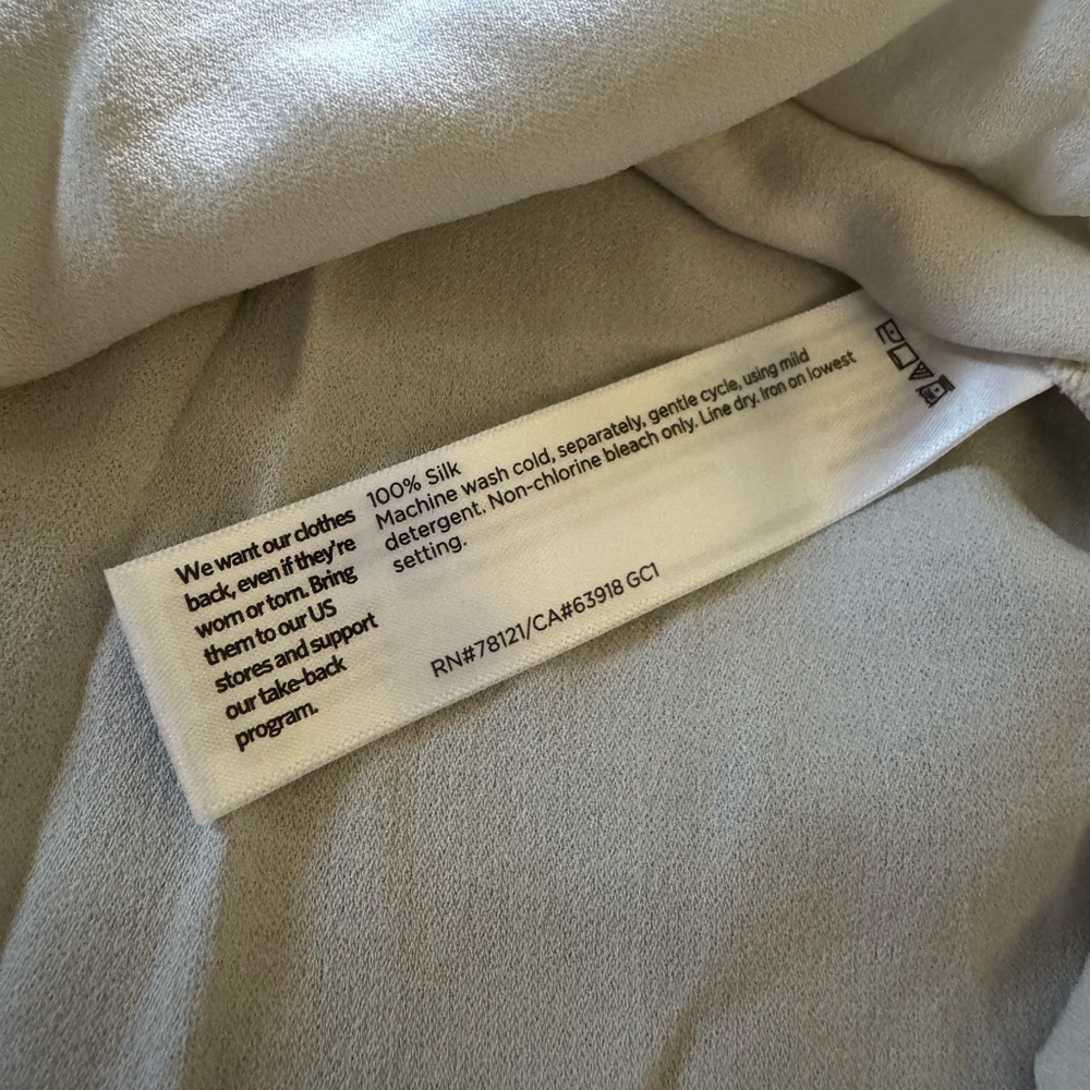 $188 NWT Eileen Fisher 100% Silk Georgette Crepe Scoop Neck Tank XL - Picture 7 of 10